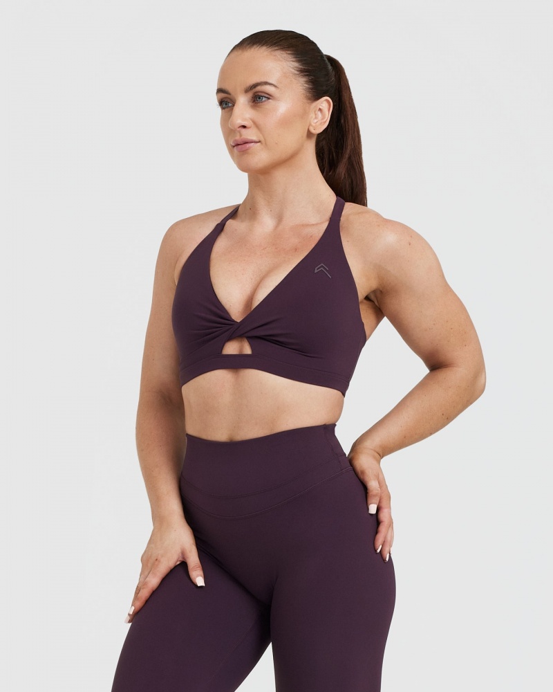 Oner Active Unified Twist Sports Bras Violetit | 154-HLIDOV