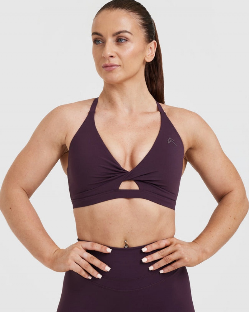 Oner Active Unified Twist Sports Bras Violetit | 154-HLIDOV