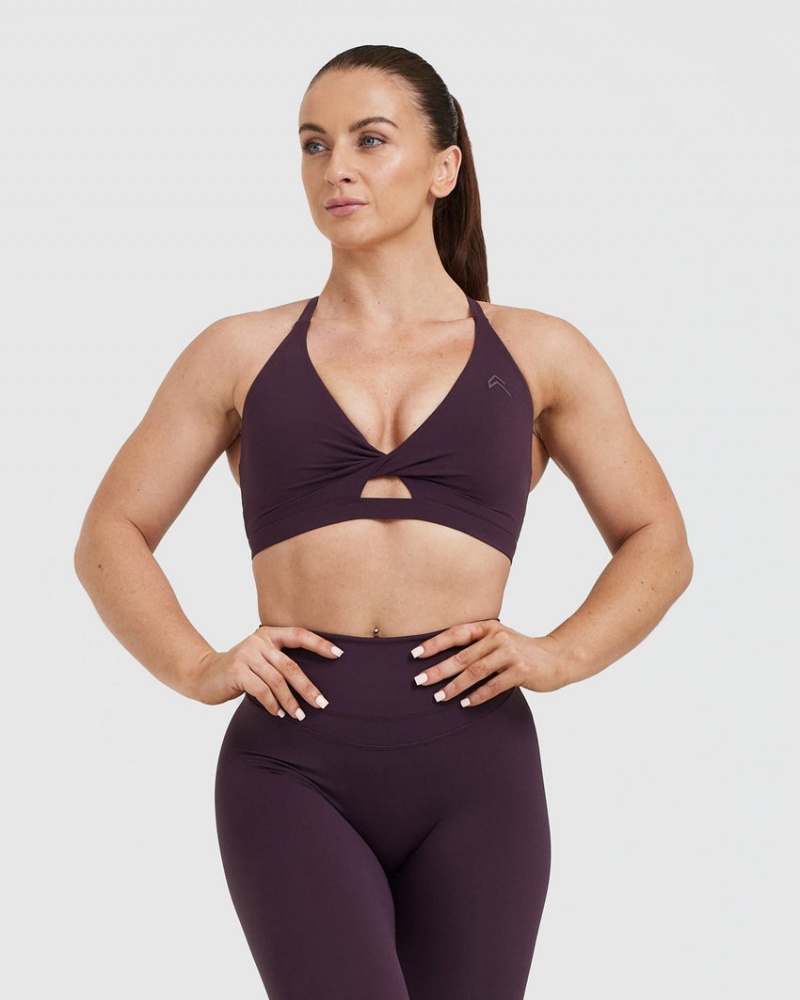 Oner Active Unified Twist Sports Bras Violetit | 154-HLIDOV