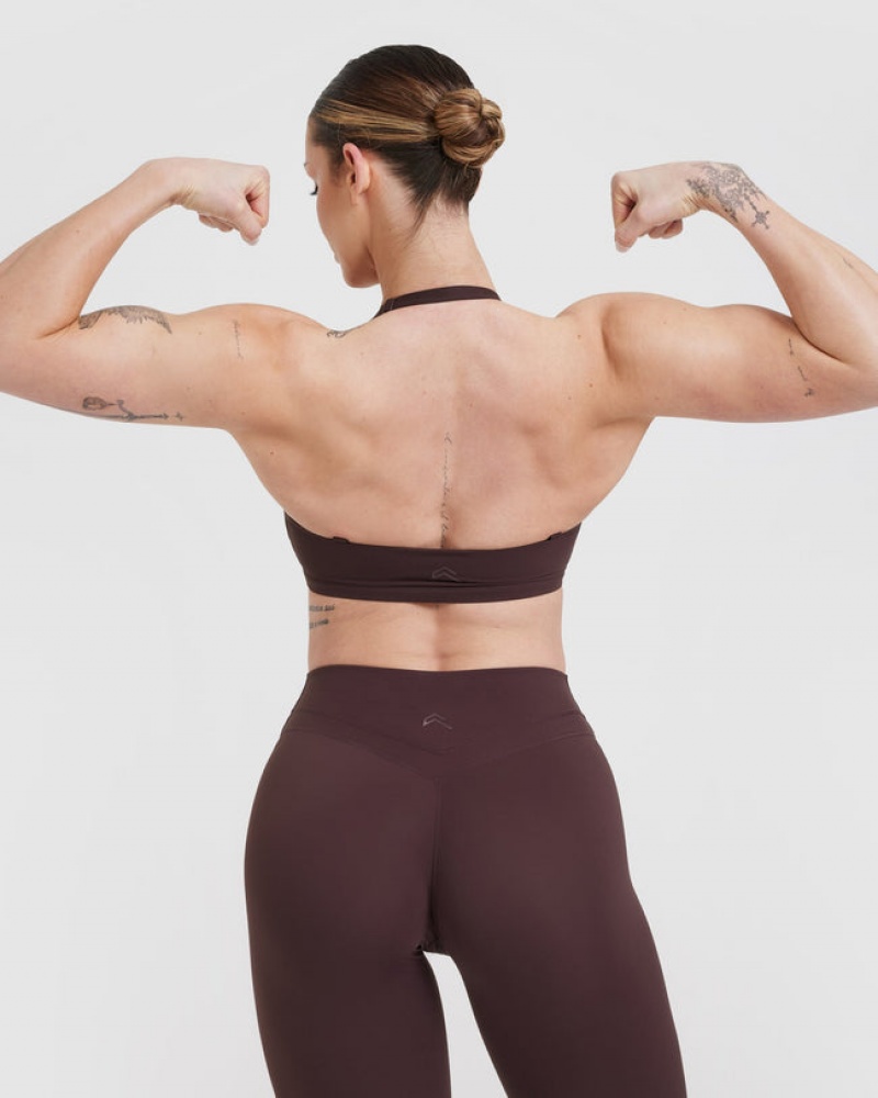 Oner Active Unified Twist Sports Bras Violetit Ruskea | 682-WMIVBX