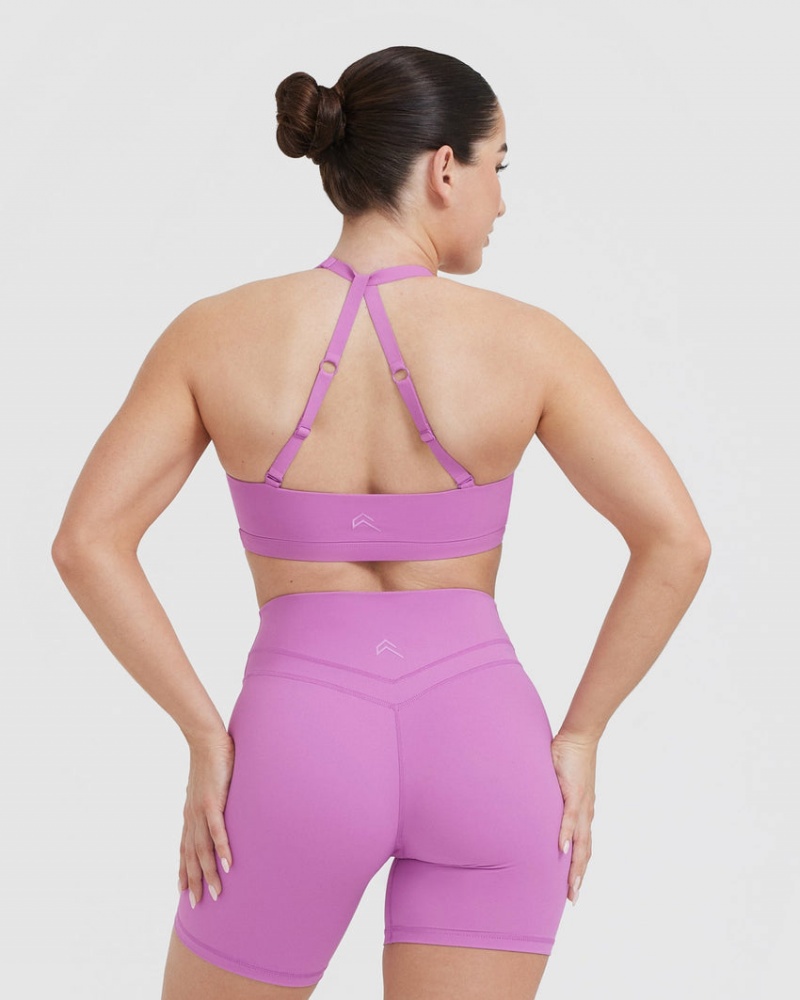 Oner Active Unified Twist Sports Bras Violetit | 807-TDGIWS