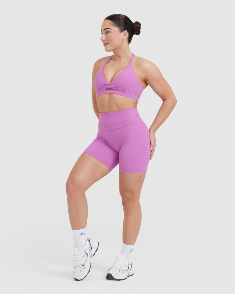 Oner Active Unified Twist Sports Bras Violetit | 807-TDGIWS