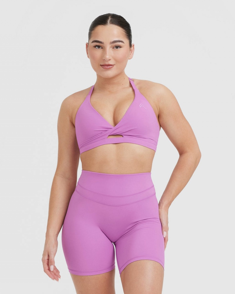 Oner Active Unified Twist Sports Bras Violetit | 807-TDGIWS